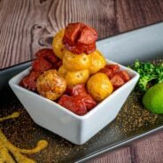 Fried potatoes with sausage-32